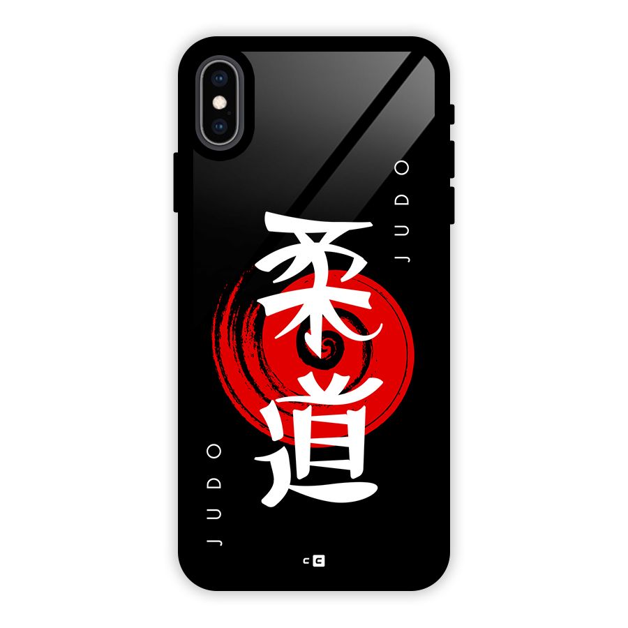 Judo Art Glass Back Case for iPhone XS Max