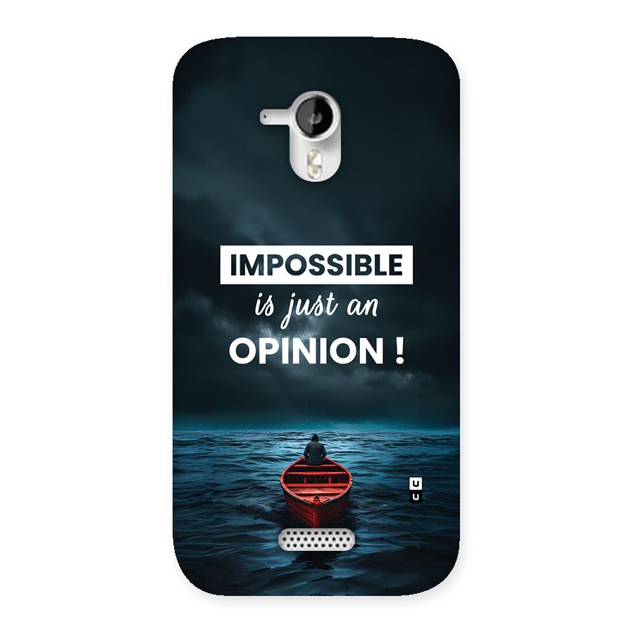 Just An Opinion Back Case for Canvas HD A116