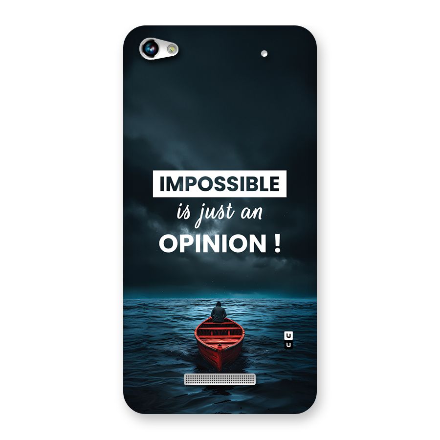 Just An Opinion Back Case for Canvas Hue 2 A316