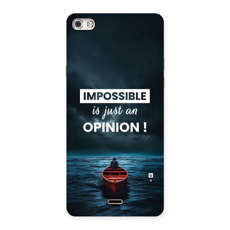 Just An Opinion Back Case for Canvas Silver 5