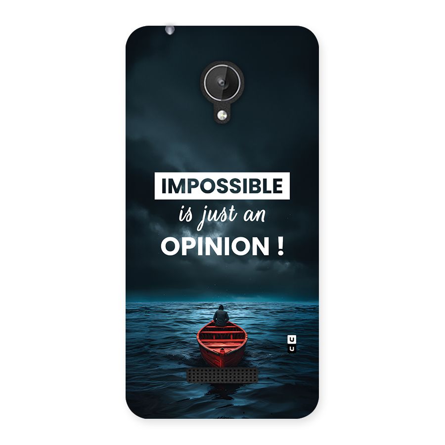 Just An Opinion Back Case for Canvas Spark Q380