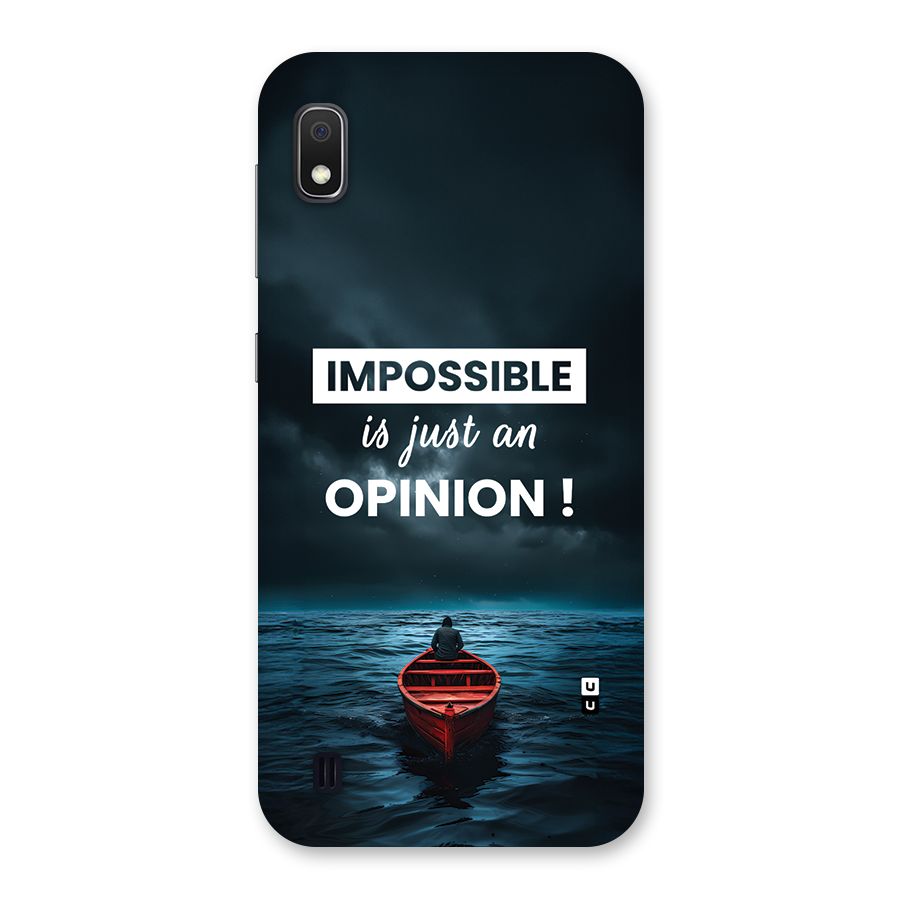 Just An Opinion Back Case for Galaxy A10