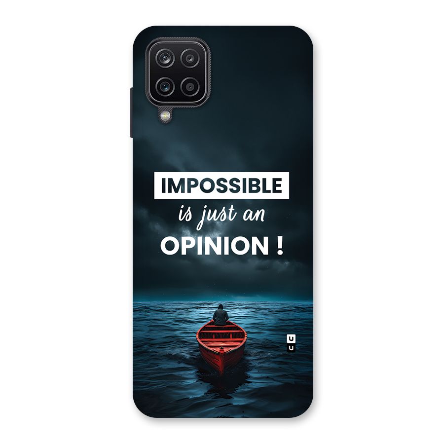 Just An Opinion Back Case for Galaxy A12