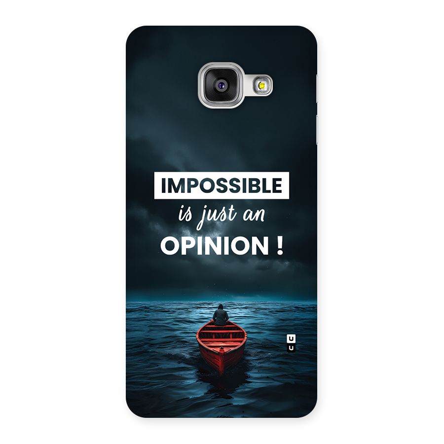 Just An Opinion Back Case for Galaxy A3 (2016)
