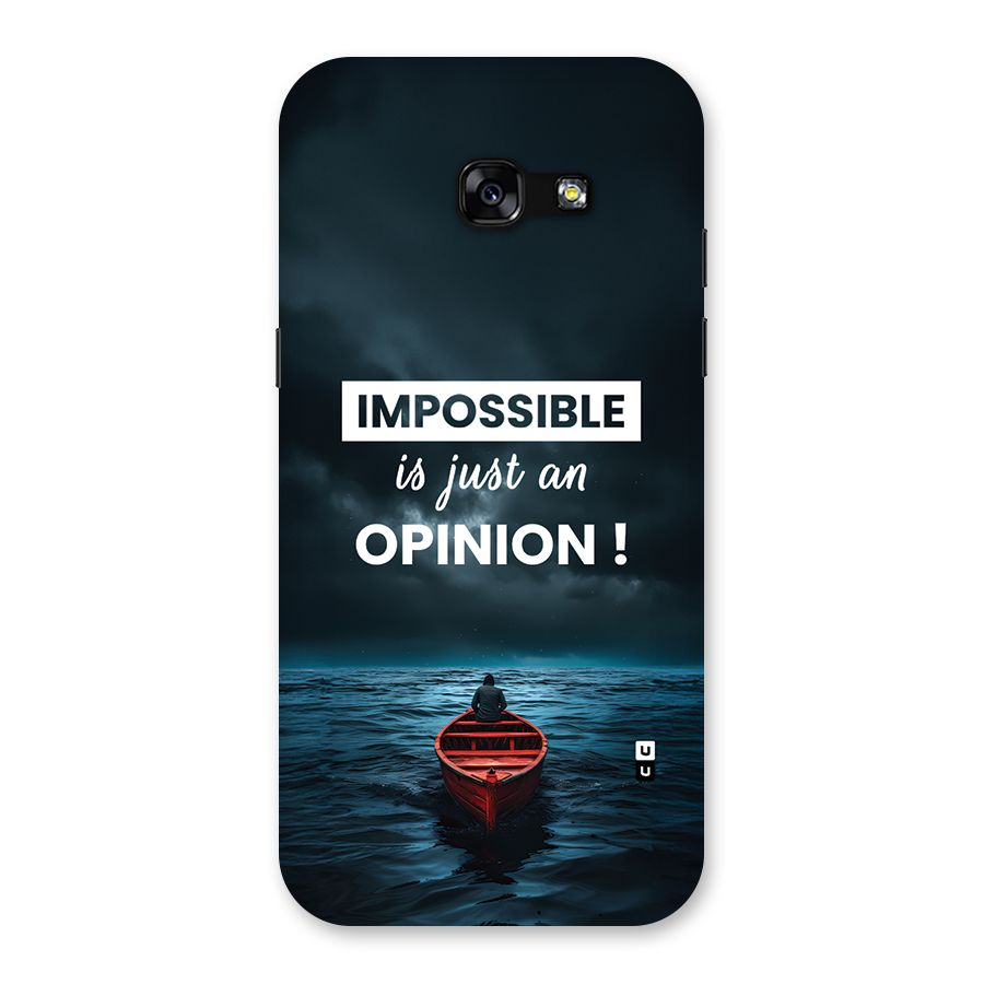 Just An Opinion Back Case for Galaxy A5 2017