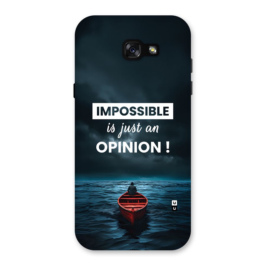 Just An Opinion Back Case for Galaxy A7 (2017)