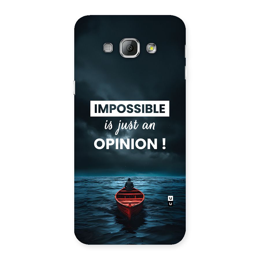 Just An Opinion Back Case for Galaxy A8
