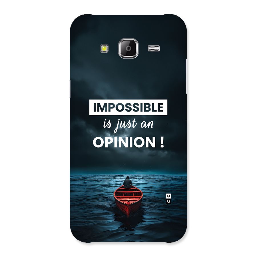 Just An Opinion Back Case for Galaxy J2 Prime