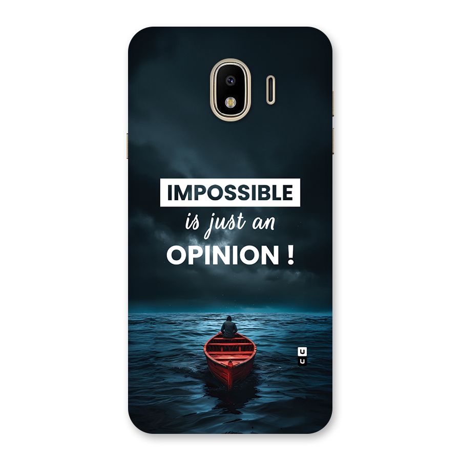 Just An Opinion Back Case for Galaxy J4