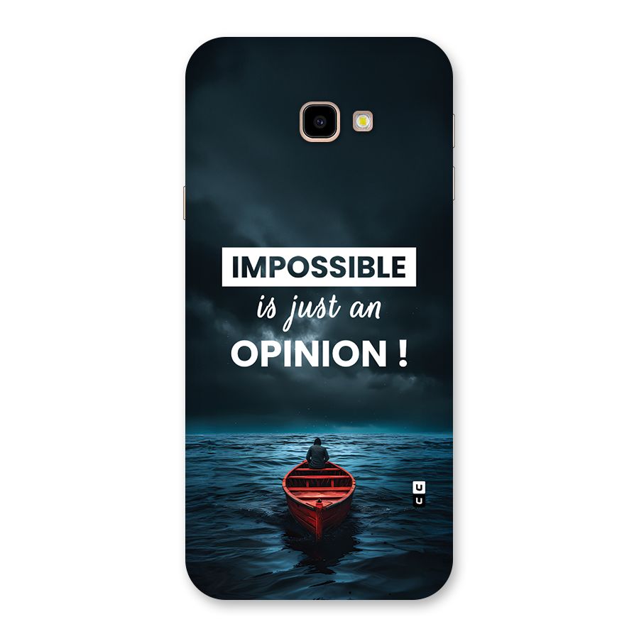 Just An Opinion Back Case for Galaxy J4 Plus