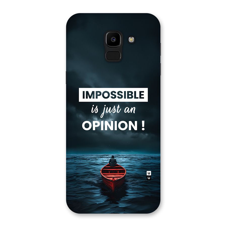 Just An Opinion Back Case for Galaxy J6