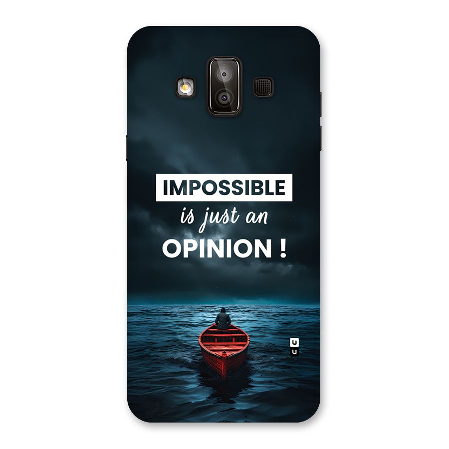 Just An Opinion Back Case for Galaxy J7 Duo