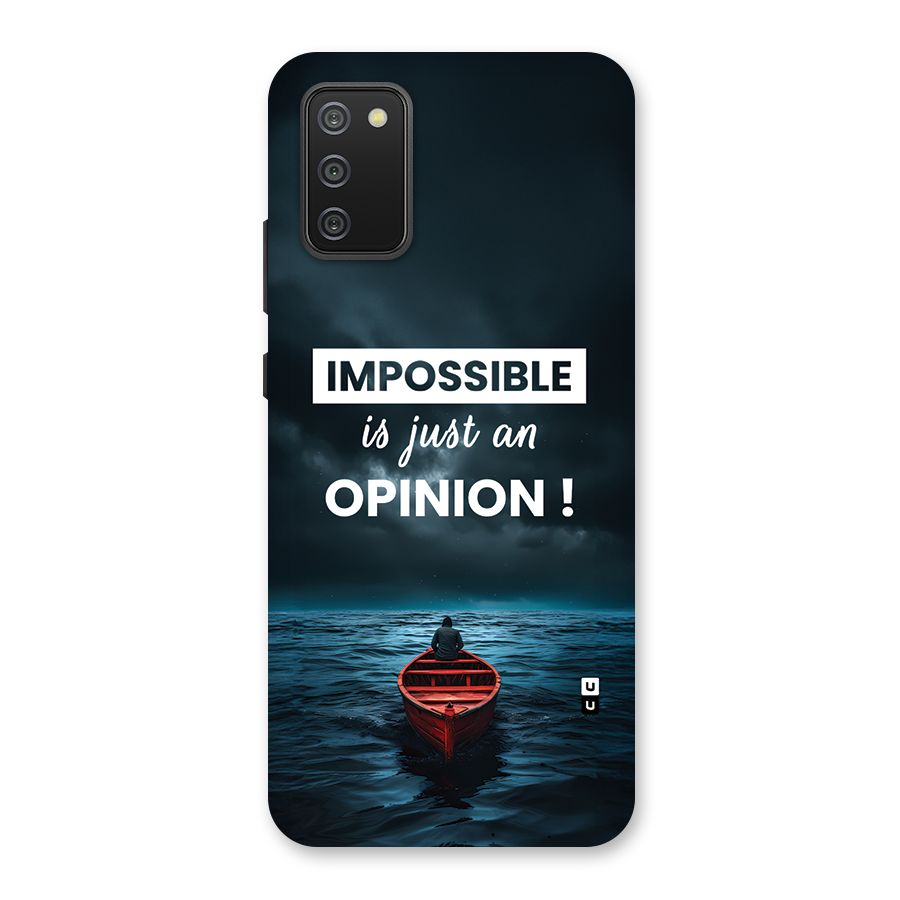 Just An Opinion Back Case for Galaxy M02s