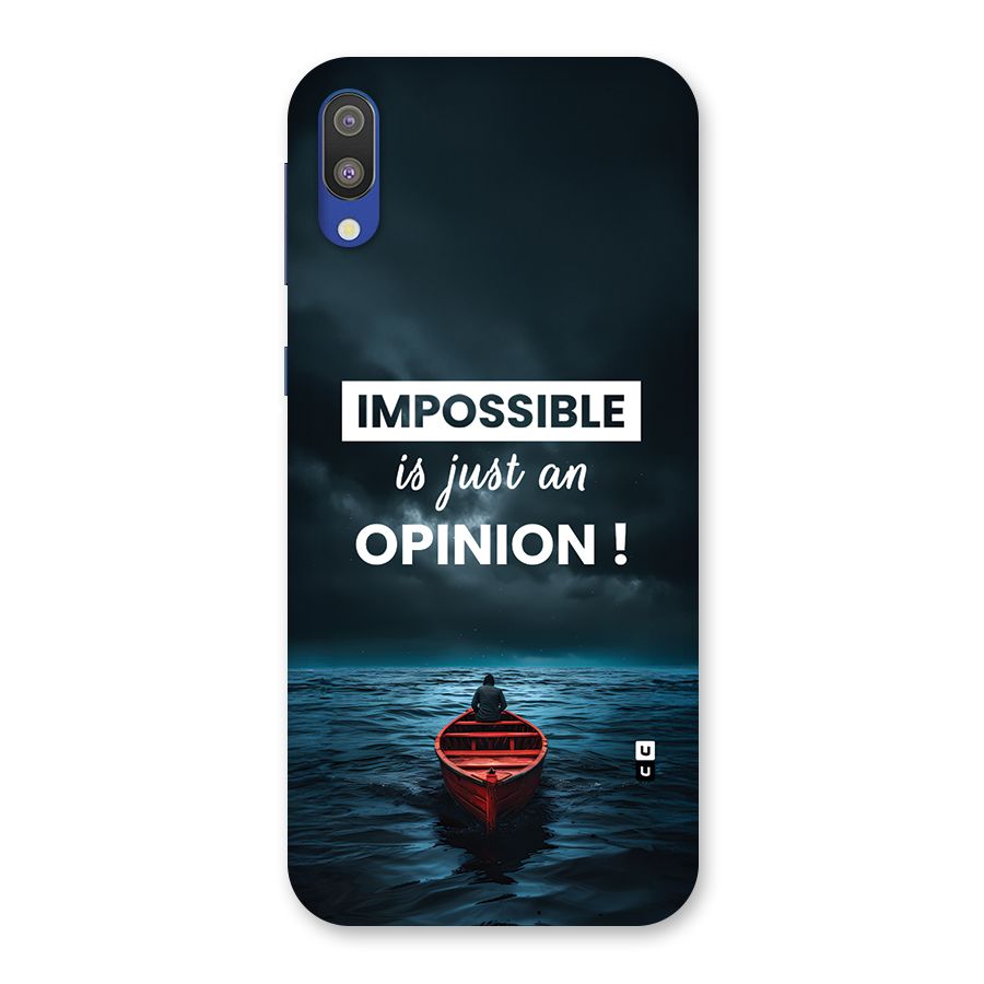 Just An Opinion Back Case for Galaxy M10