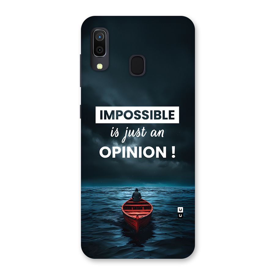 Just An Opinion Back Case for Galaxy M10s