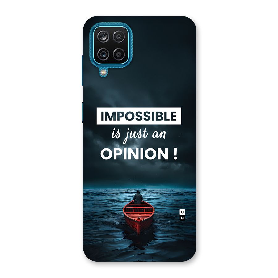 Just An Opinion Back Case for Galaxy M12