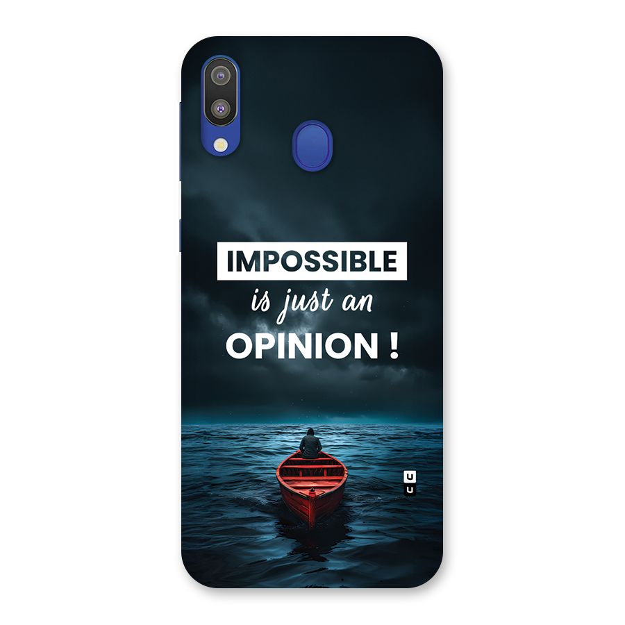Just An Opinion Back Case for Galaxy M20