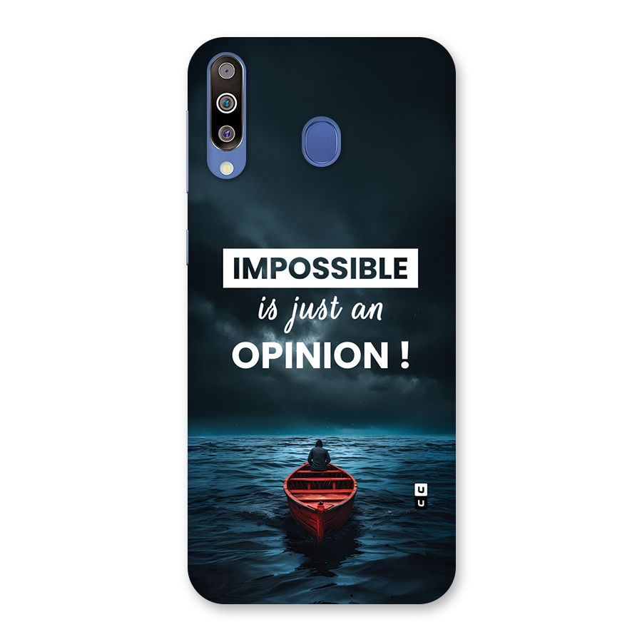 Just An Opinion Back Case for Galaxy M30