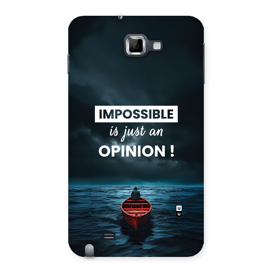 Just An Opinion Back Case for Galaxy Note