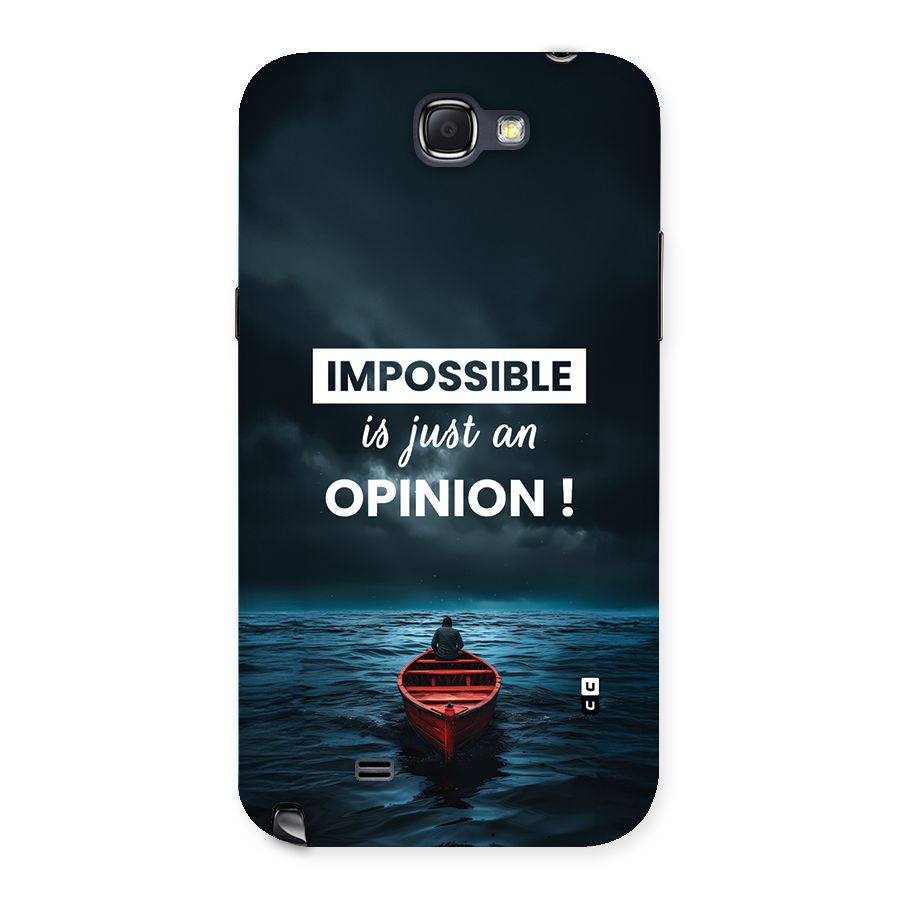 Just An Opinion Back Case for Galaxy Note 2