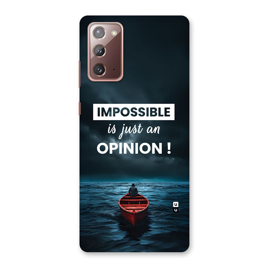 Just An Opinion Back Case for Galaxy Note 20
