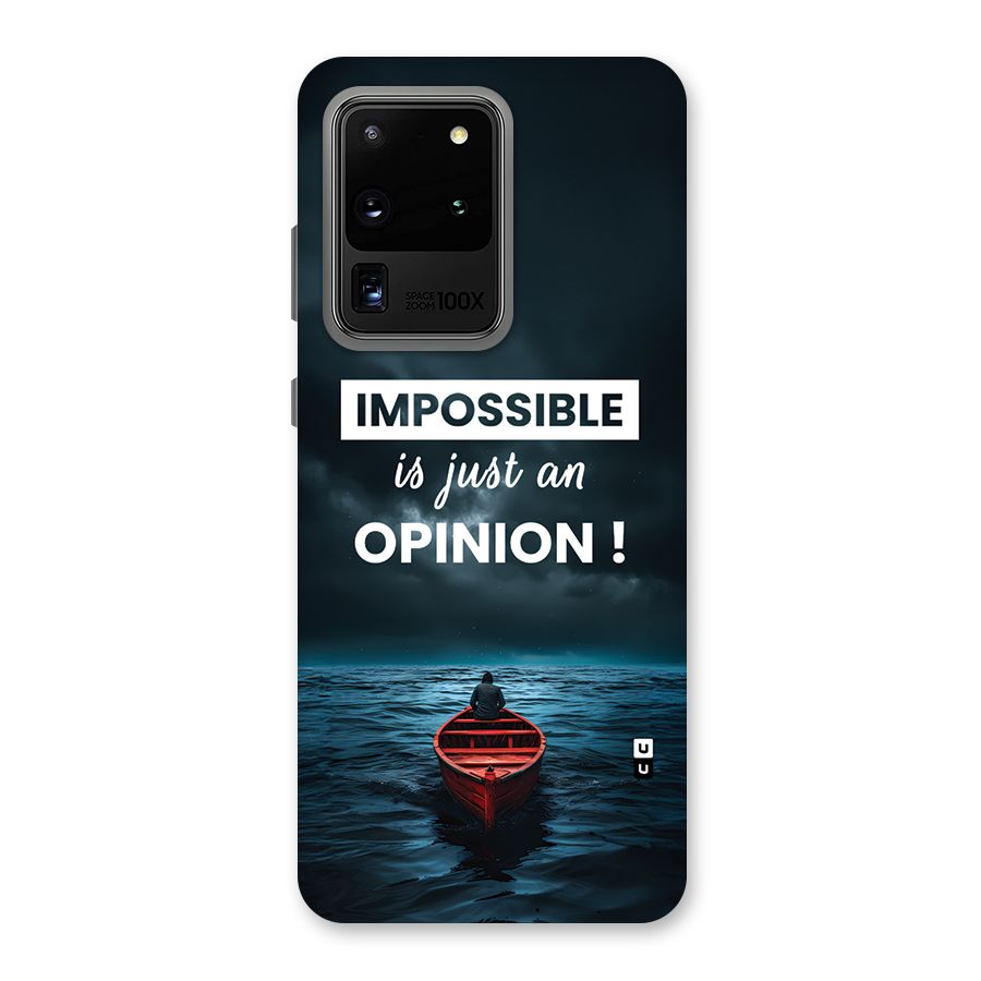 Just An Opinion Back Case for Galaxy S20 Ultra