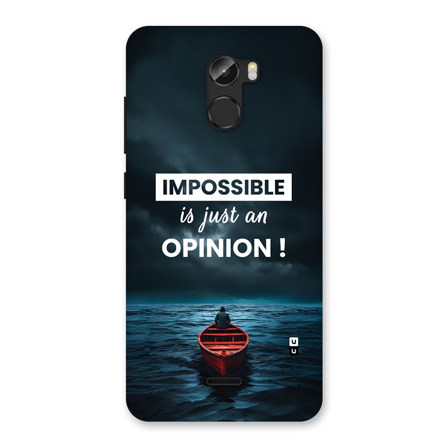 Just An Opinion Back Case for Gionee X1