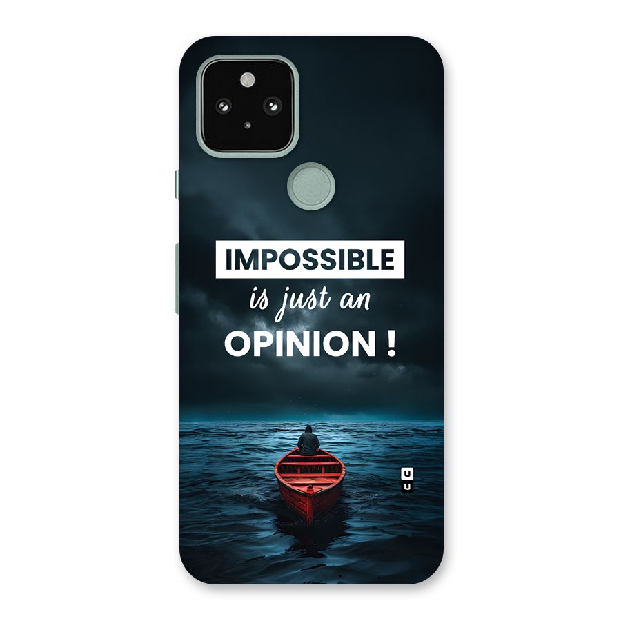 Just An Opinion Back Case for Google Pixel 5