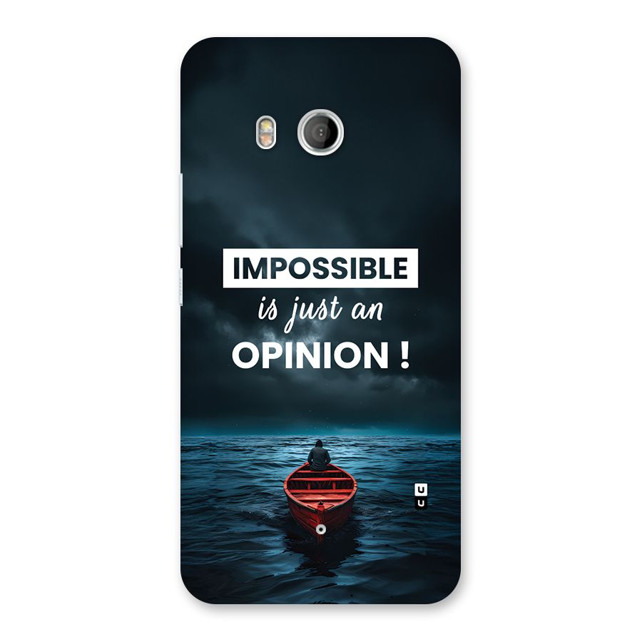 Just An Opinion Back Case for HTC U11