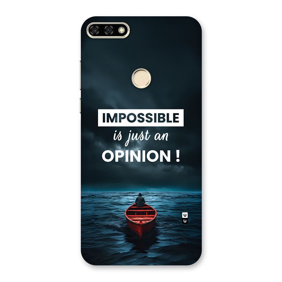 Just An Opinion Back Case for Honor 7A