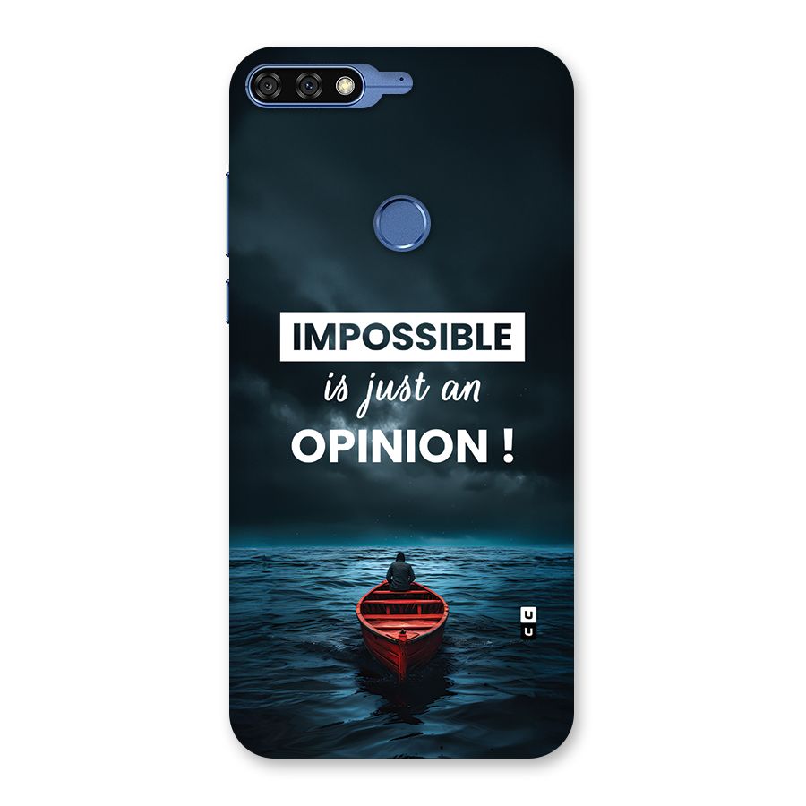 Just An Opinion Back Case for Honor 7C