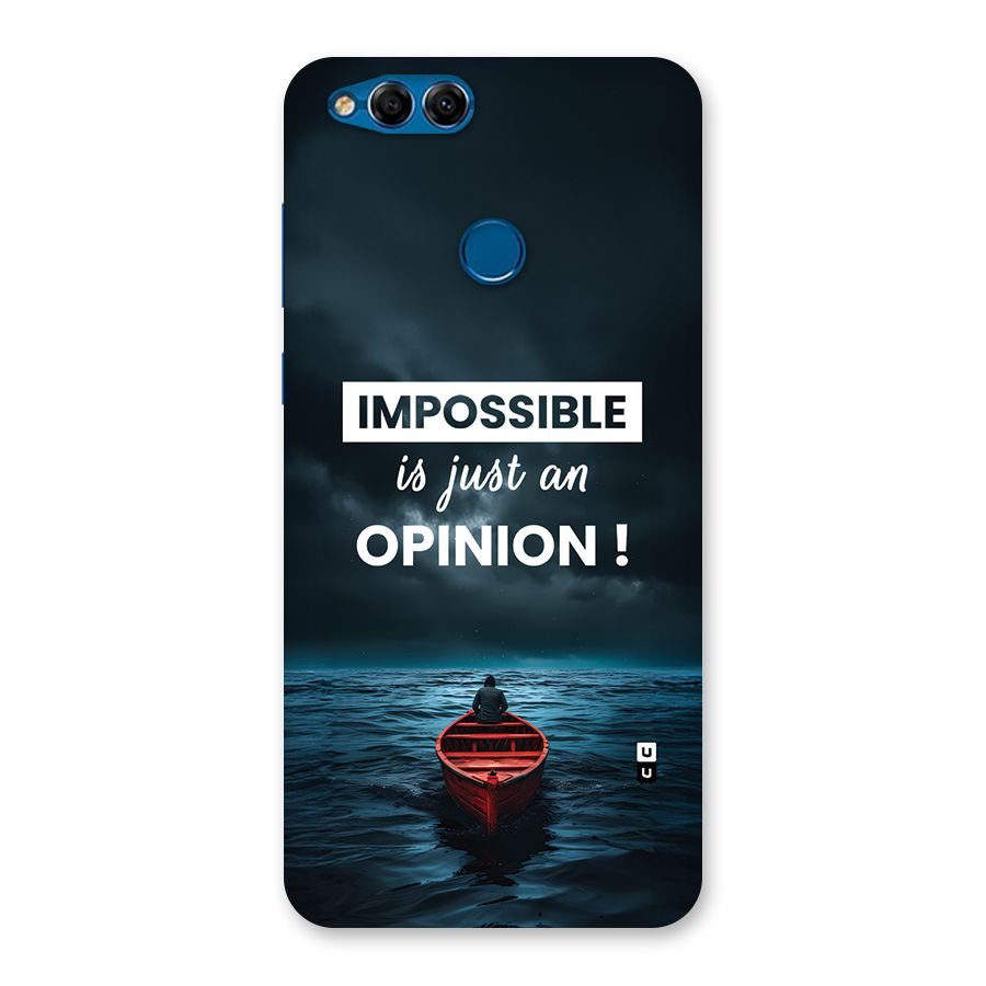 Just An Opinion Back Case for Honor 7X