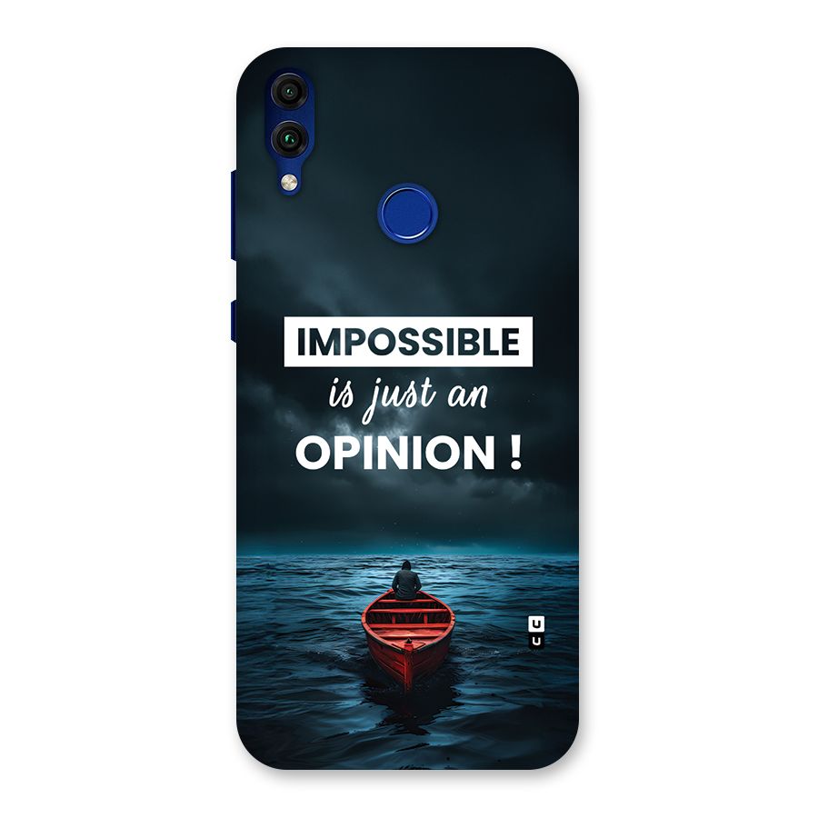 Just An Opinion Back Case for Honor 8C