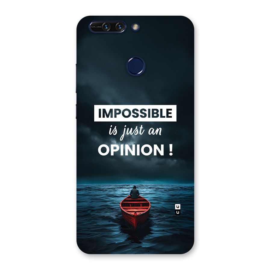 Just An Opinion Back Case for Honor 8 Pro