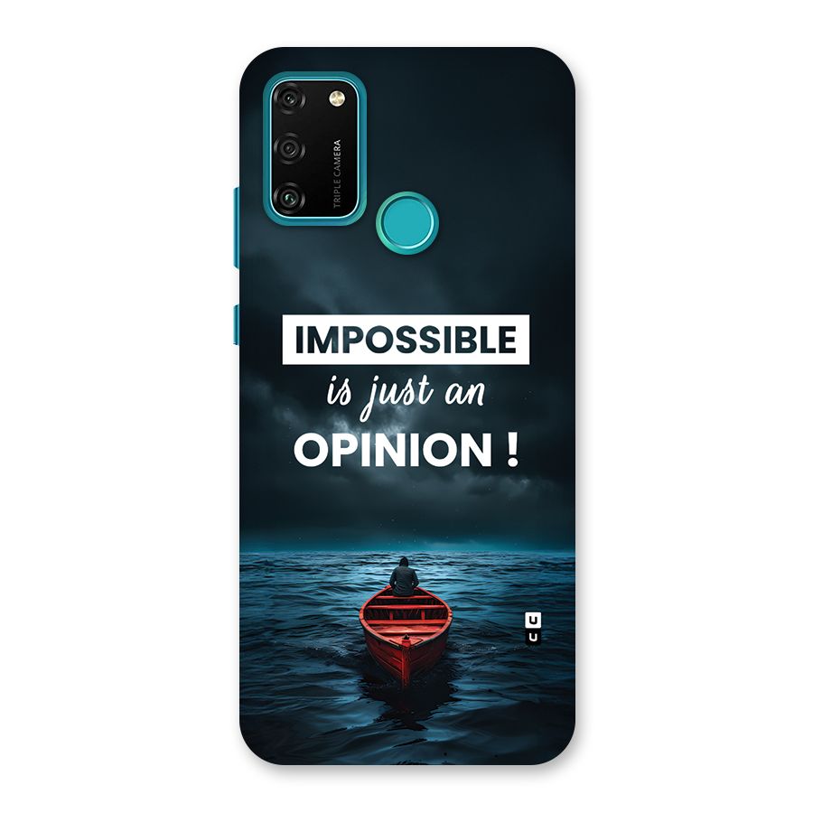 Just An Opinion Back Case for Honor 9A