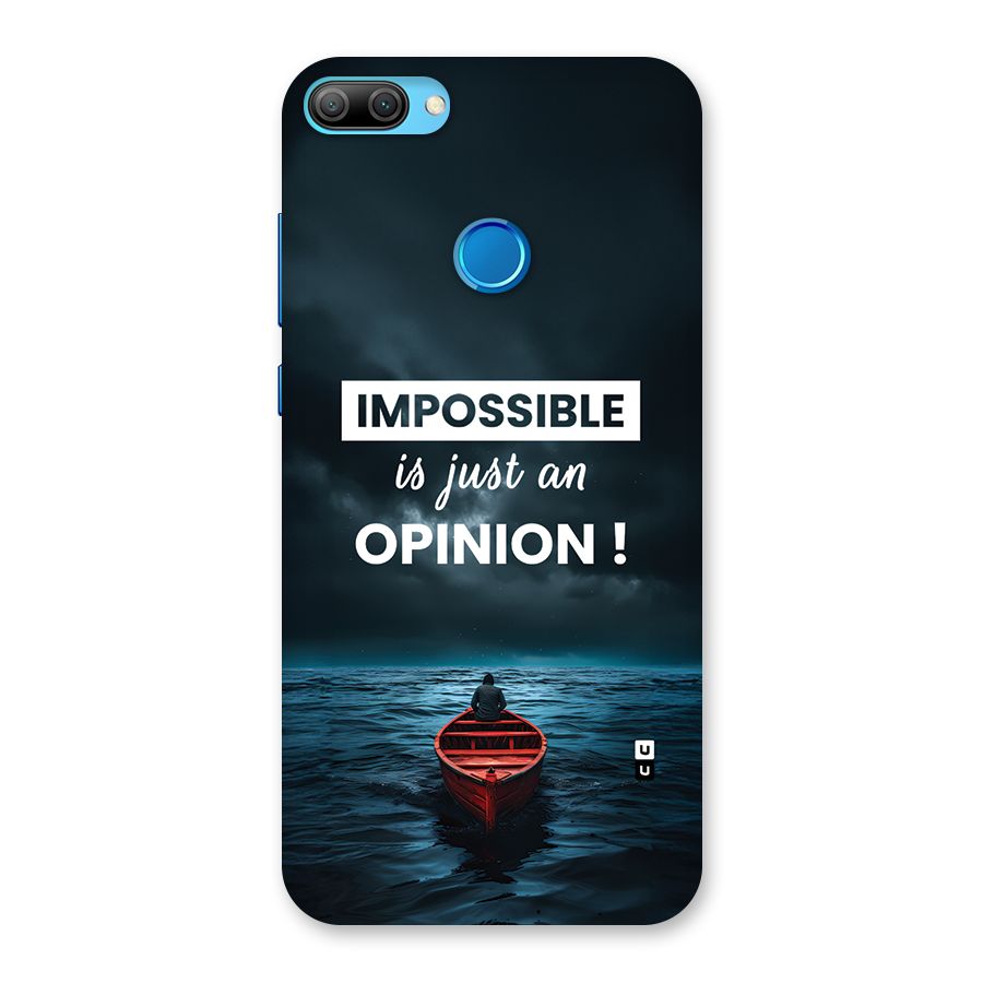Just An Opinion Back Case for Honor 9N