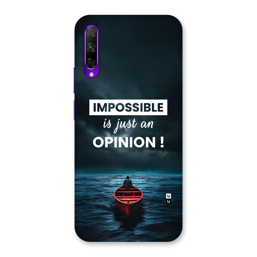 Just An Opinion Back Case for Honor 9X Pro