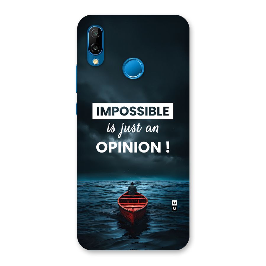 Just An Opinion Back Case for Huawei P20 Lite