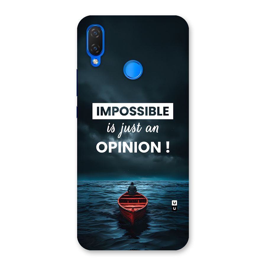 Just An Opinion Back Case for Huawei P Smart Plus