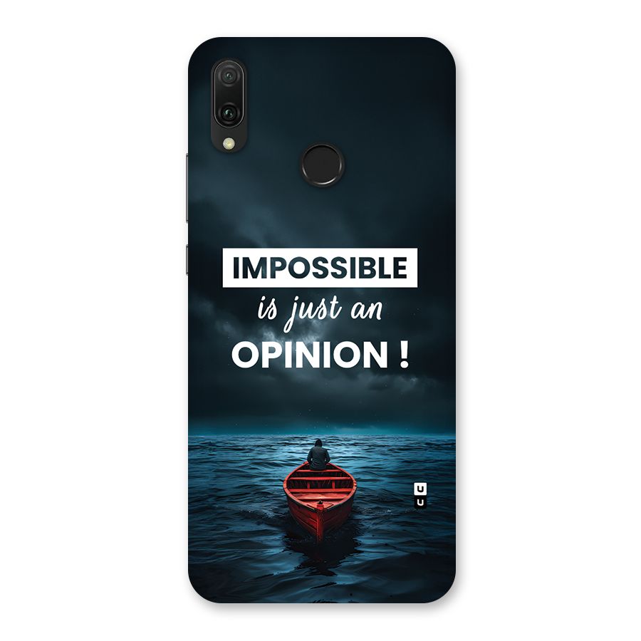 Just An Opinion Back Case for Huawei Y9 (2019)