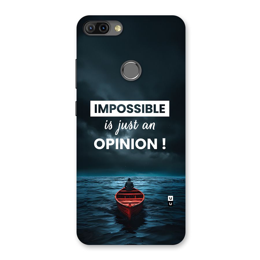 Just An Opinion Back Case for Infinix Hot 6 Pro