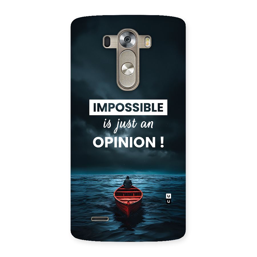Just An Opinion Back Case for LG G3