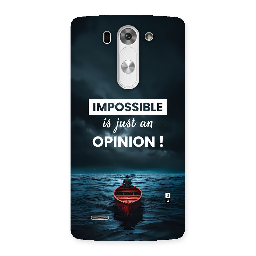Just An Opinion Back Case for LG G3 Beat