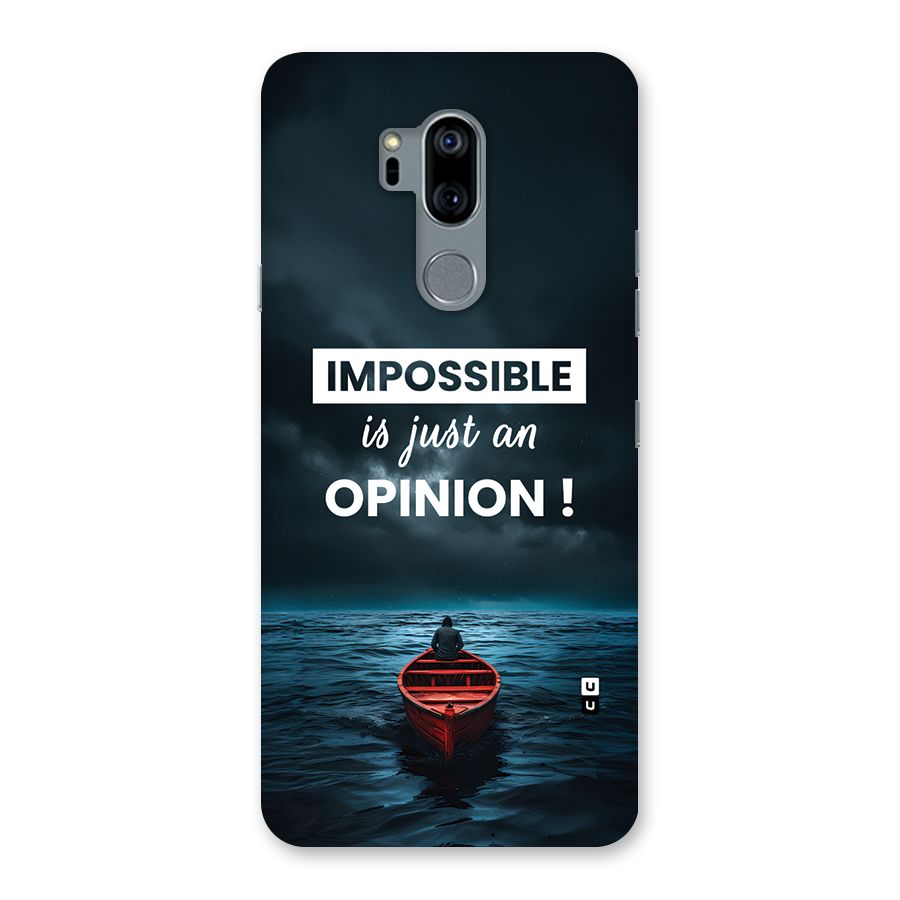 Just An Opinion Back Case for LG G7