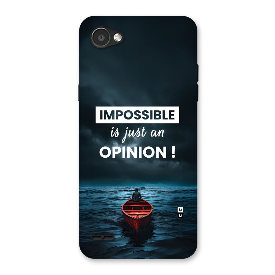 Just An Opinion Back Case for LG Q6