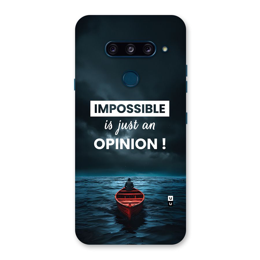 Just An Opinion Back Case for LG  V40 ThinQ