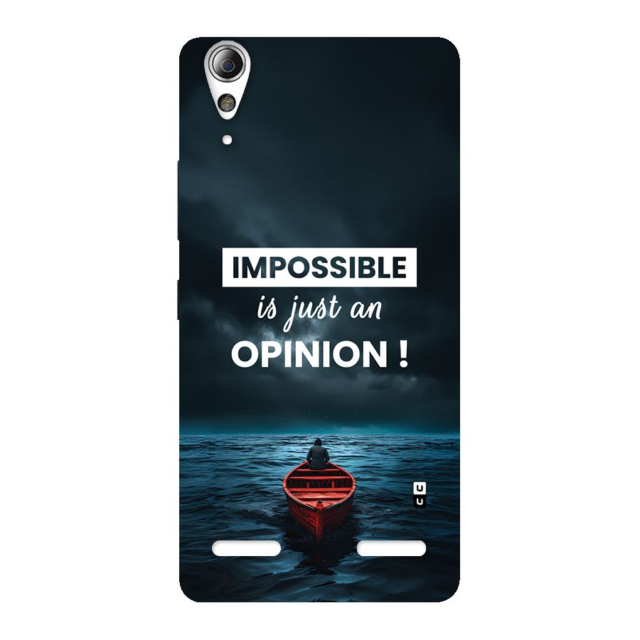 Just An Opinion Back Case for Lenovo A6000 Plus
