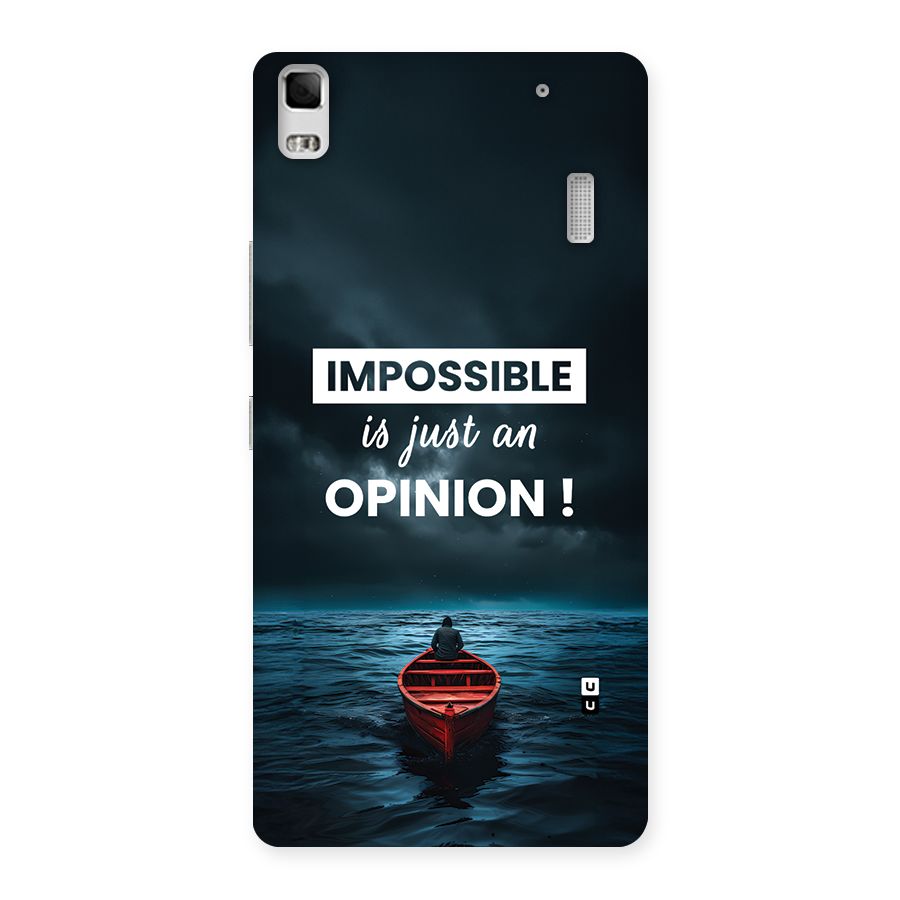 Just An Opinion Back Case for Lenovo A7000