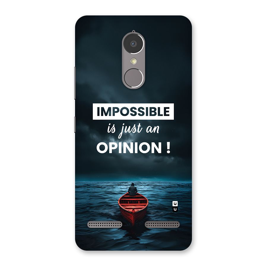 Just An Opinion Back Case for Lenovo K6