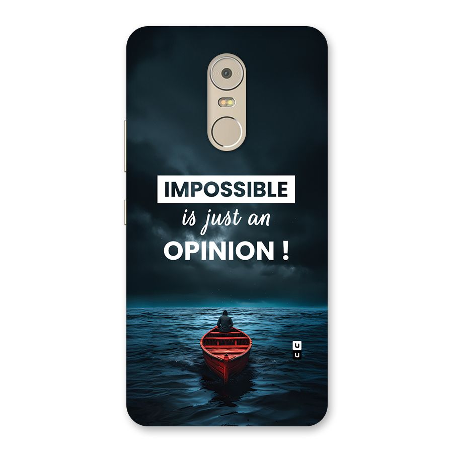 Just An Opinion Back Case for Lenovo K6 Note